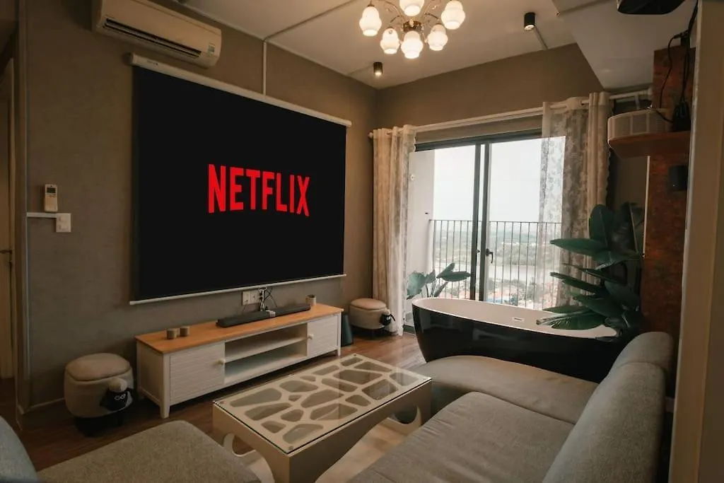 Masteri Riverview - Bathtub/Projector/Sound Sys Cidade de Ho Chi Minh
